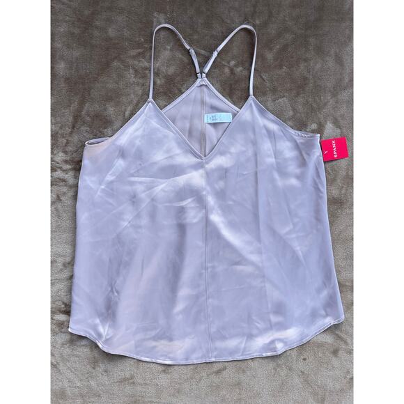 Spanx V Neck Racerback Cami Women’s Size Large Paradise Sand/Pink NWT - Picture 1 of 6